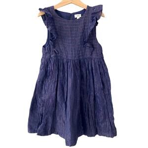 Gymboree Metallic Striped Ruffle Dress - Purple - 7